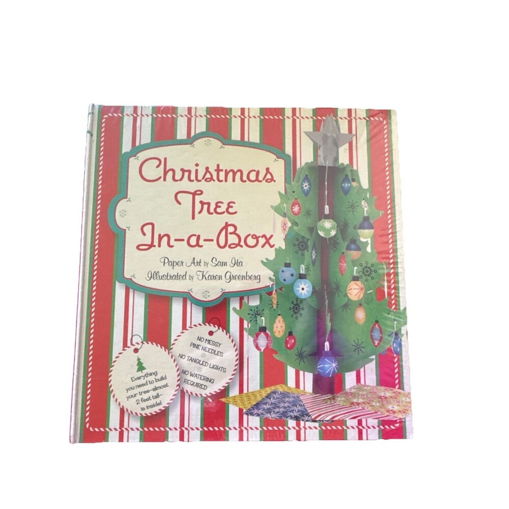 New Christmas Tree In-a-Box Kit by Sam Ita 2' Tall with Book Small Spaces Decor